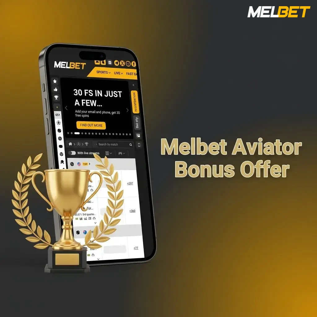 Melbet Aviator bonus offer with Casino Welcome Package up to 315,000 INR and 250 free spins for new players