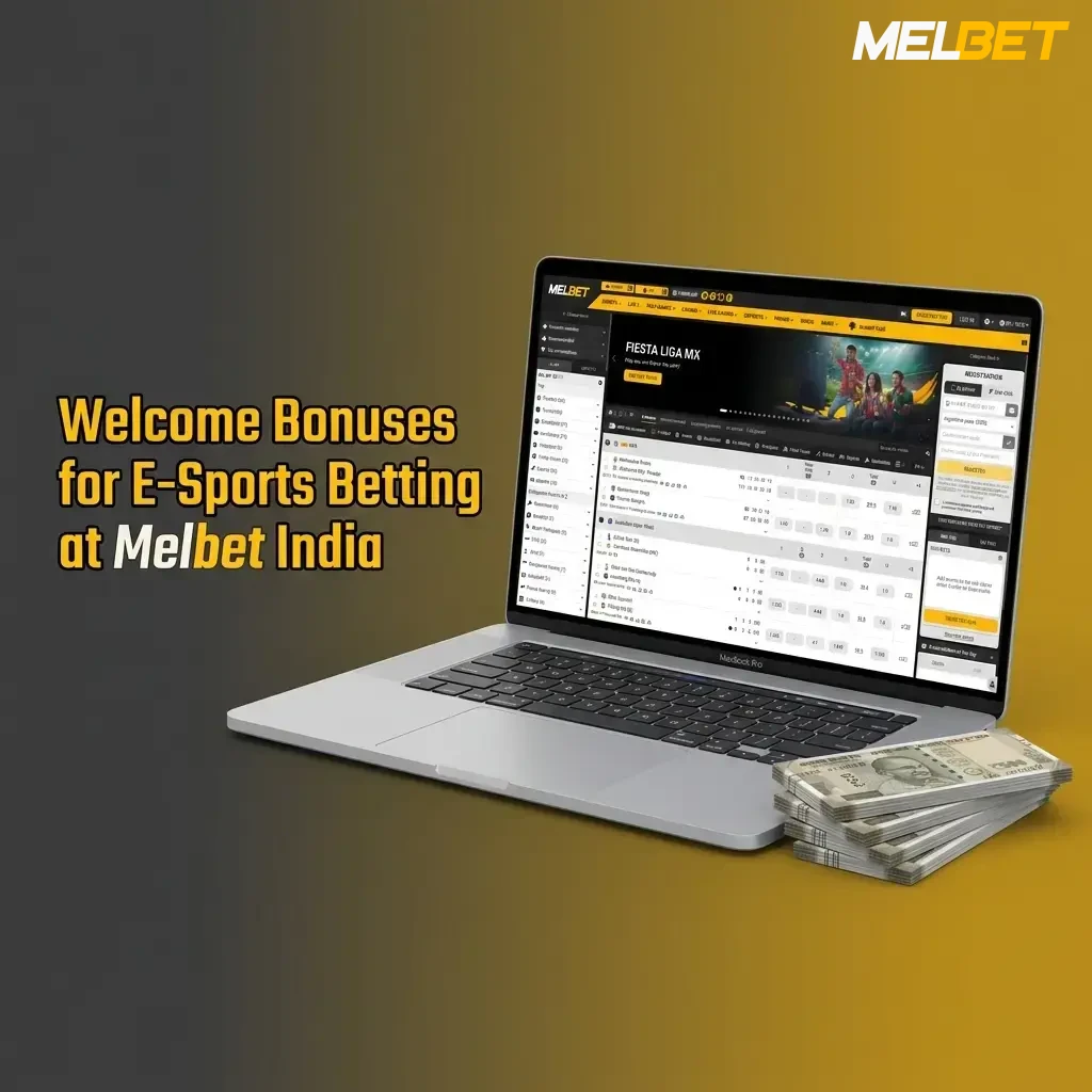 Melbet India welcome bonus offering 150% up to 40,000 INR on first deposit for esports betting