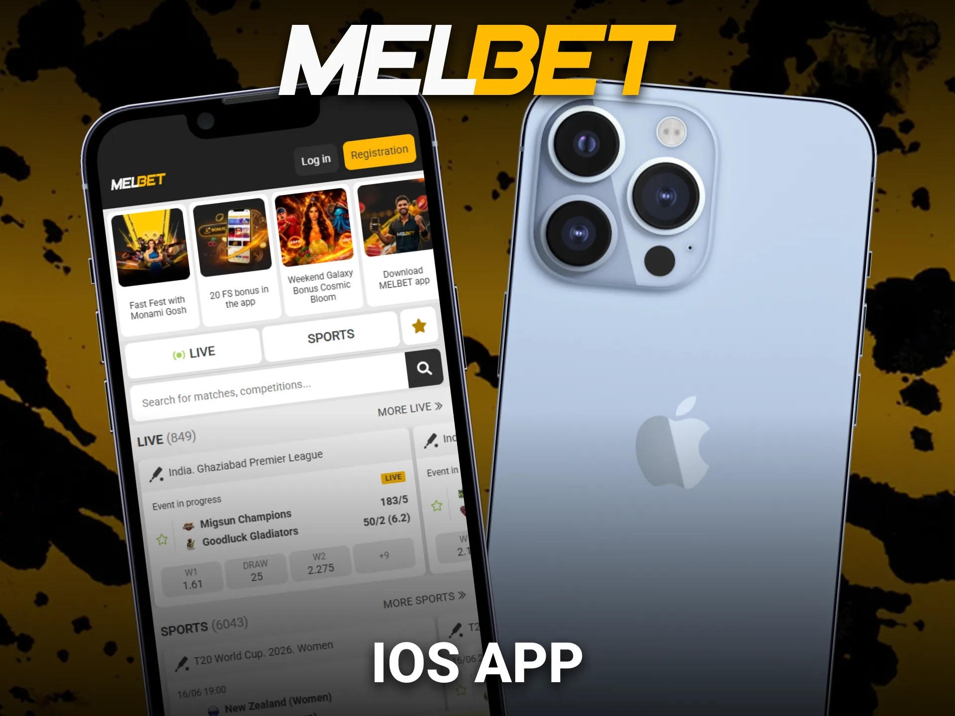 Get the Melbet iOS app and enjoy mobile gaming on Apple devices.