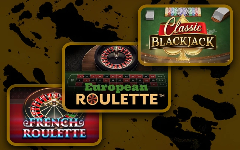Play classic table games through the Melbet casino section.