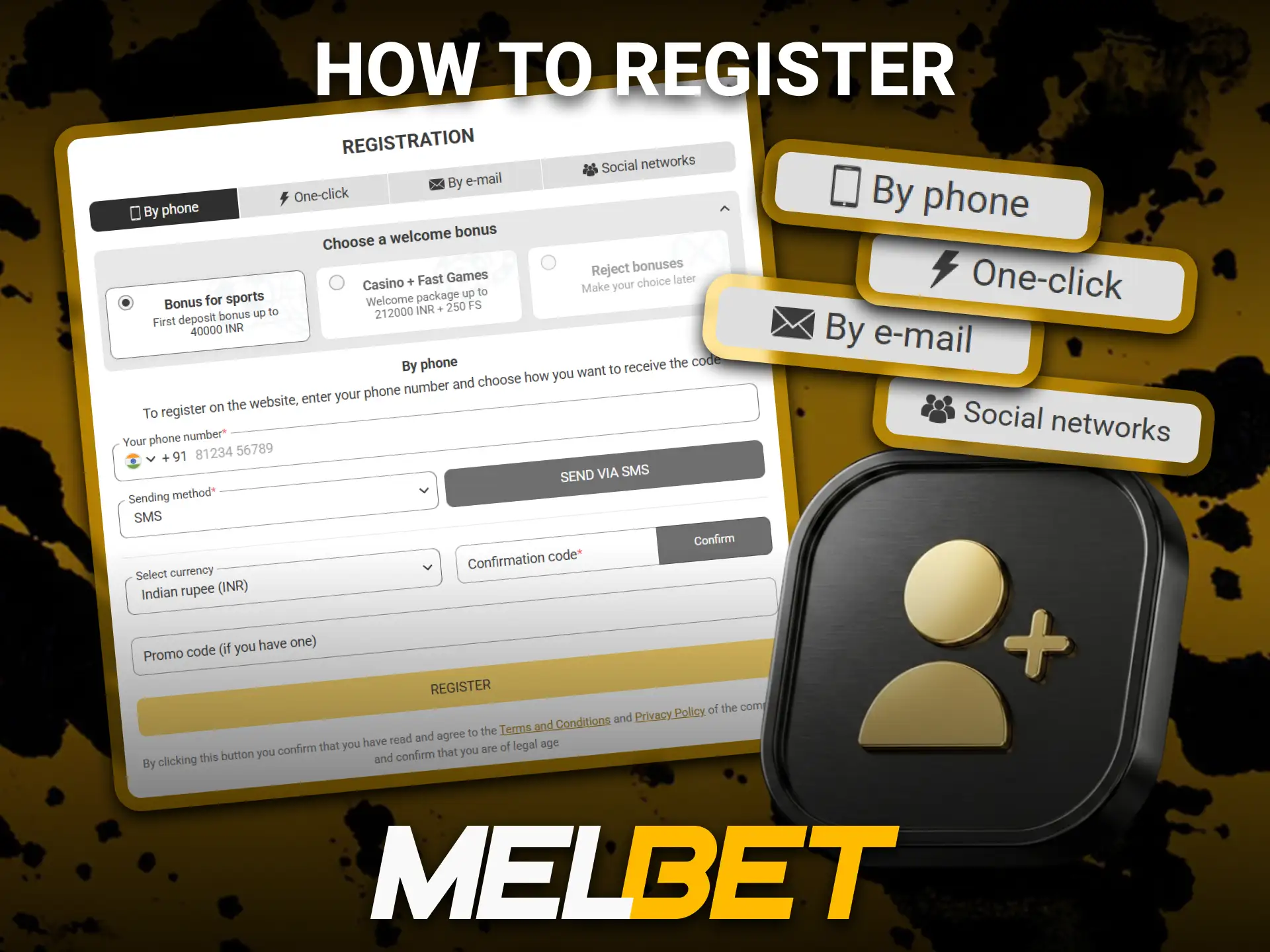 Follow the registration process to create your Melbet account in minutes.